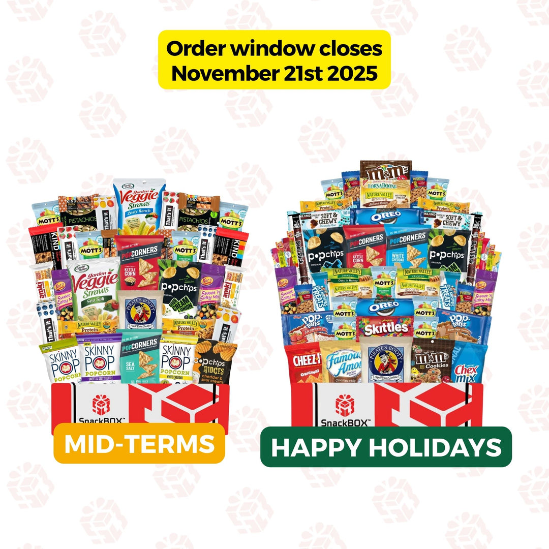 PREPAID (2025/2026) College Student SnackBOX Care Package Subscription Program | 6 Pack BUNDLE | Nov - April