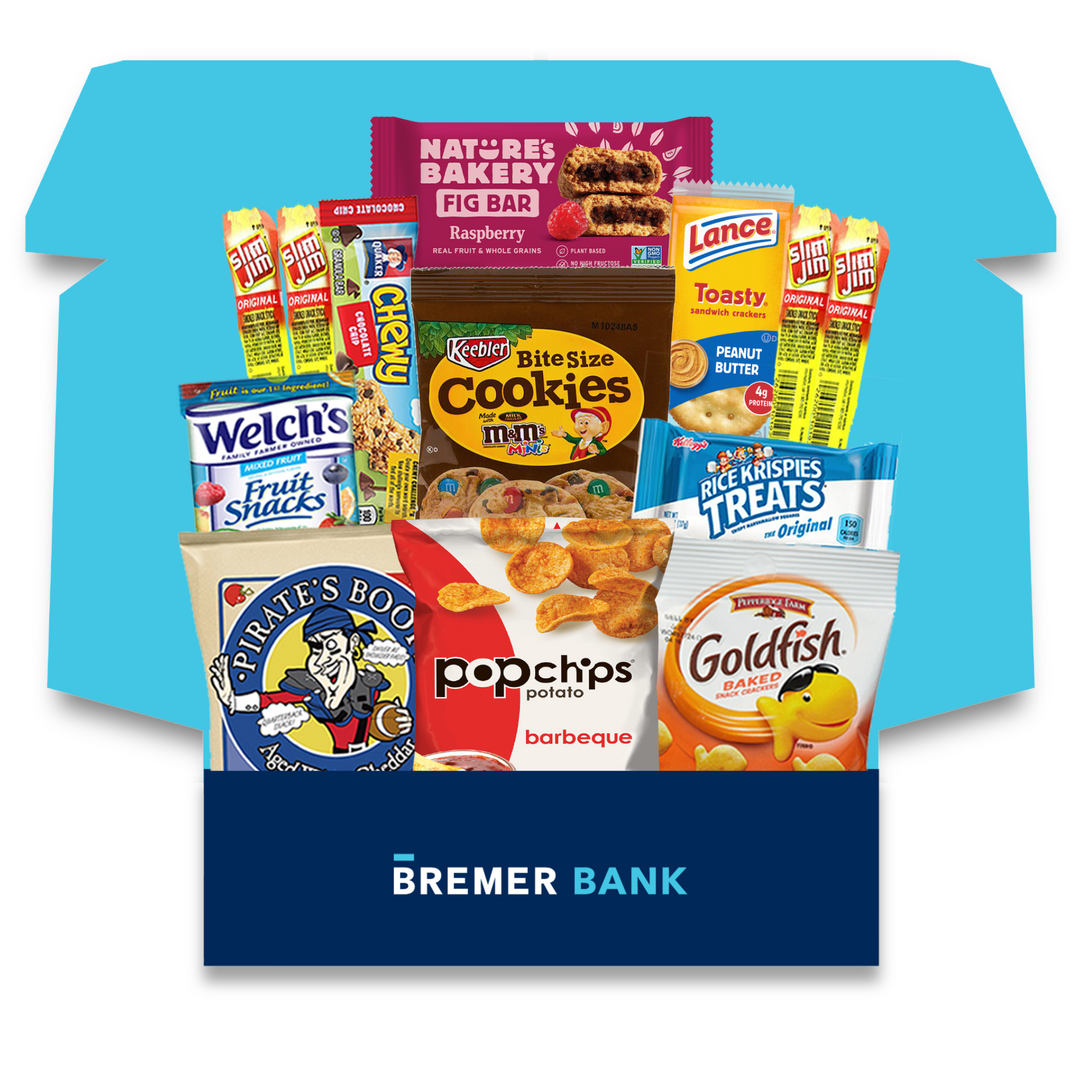Bremer Bank | Sweet and Salty SnackBOX Care Package (13 COUNT)