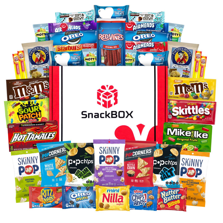 Movie Night Care Package | Candies, Chips, and Cookies Assortment Care Package (40 Snacks)