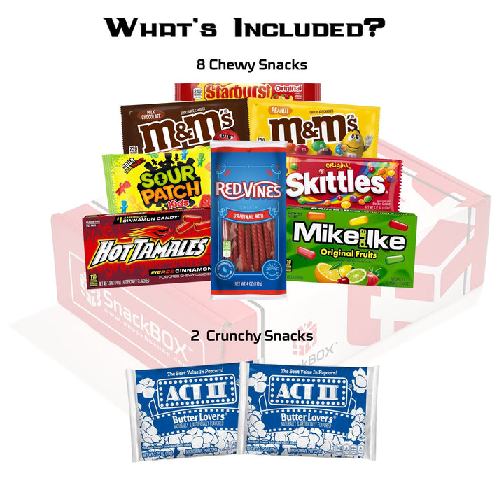 Movie Night Care Package (10 Snacks)