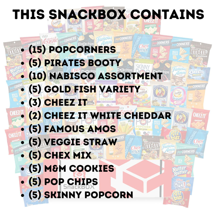 OFFICE CHIPS & COOKIES CATERING VARIETY CARE PACKAGE (70 Snacks)