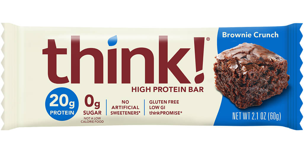 Think protein chocolate brownie bar