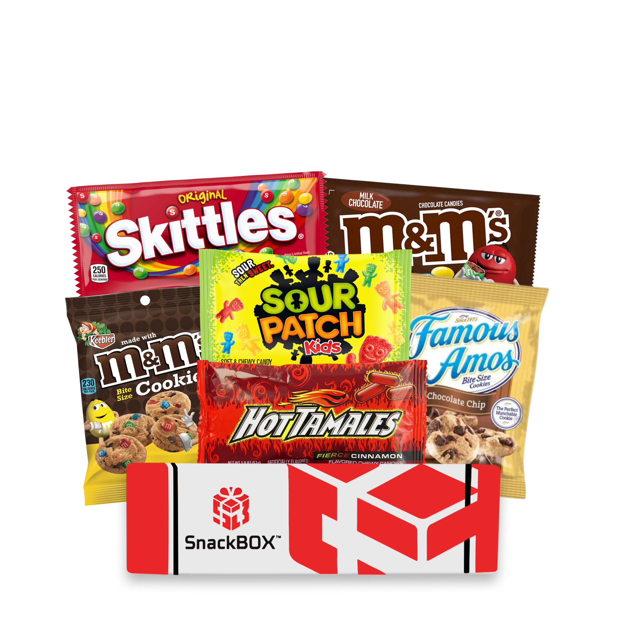 Fun Flavors Box Kids Candy Box 60 Count Variety Pack Gift, Sweet Treats,  Snack Care Package r