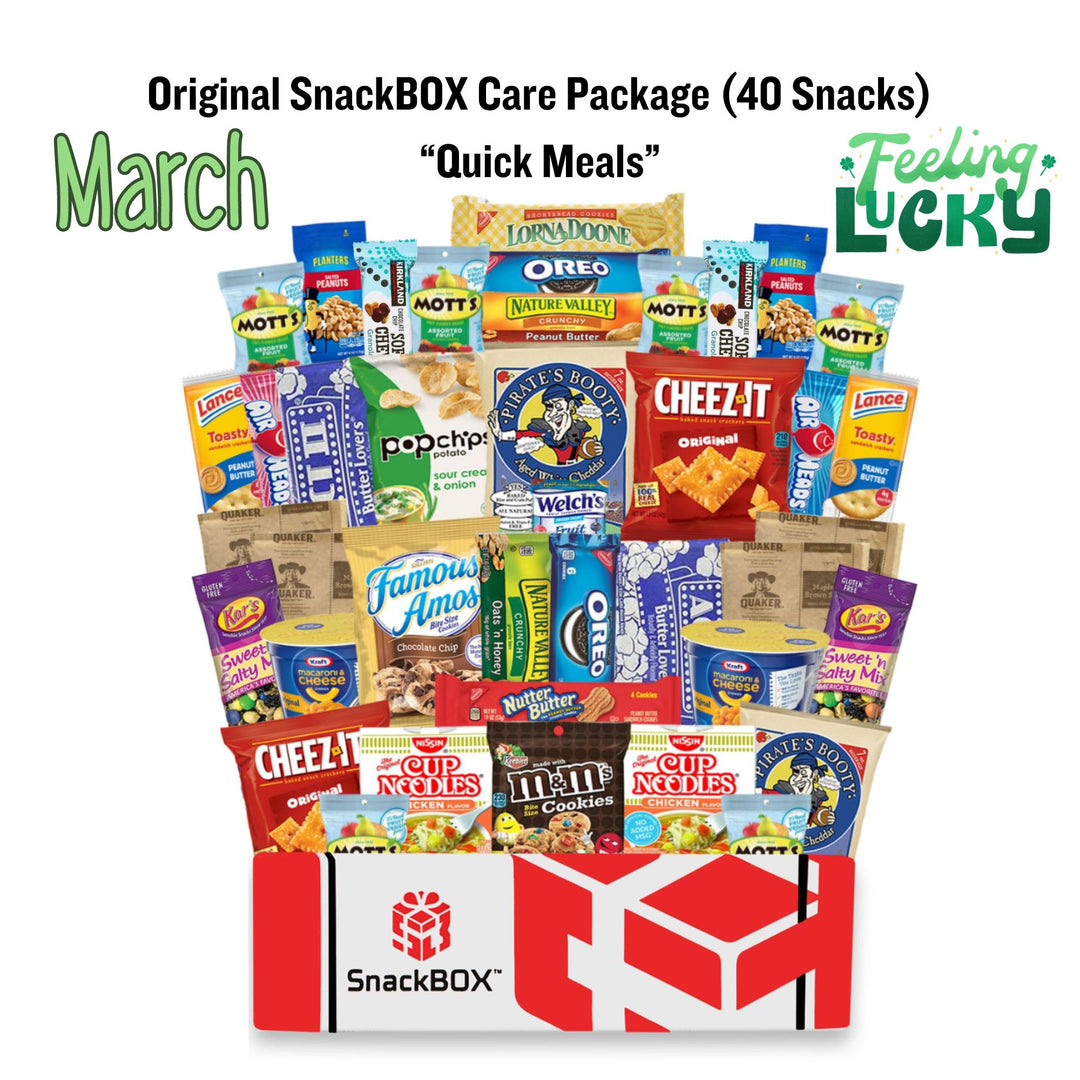 PREPAID (2024/2025) College Student SnackBOX Care Package Subscription Program | 5 Pack BUNDLE