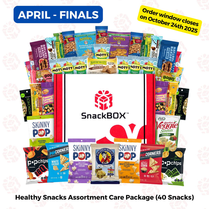 PREPAID (2025/2026) College Student SnackBOX Care Package Subscription Program | 7 Pack BUNDLE | Oct - April