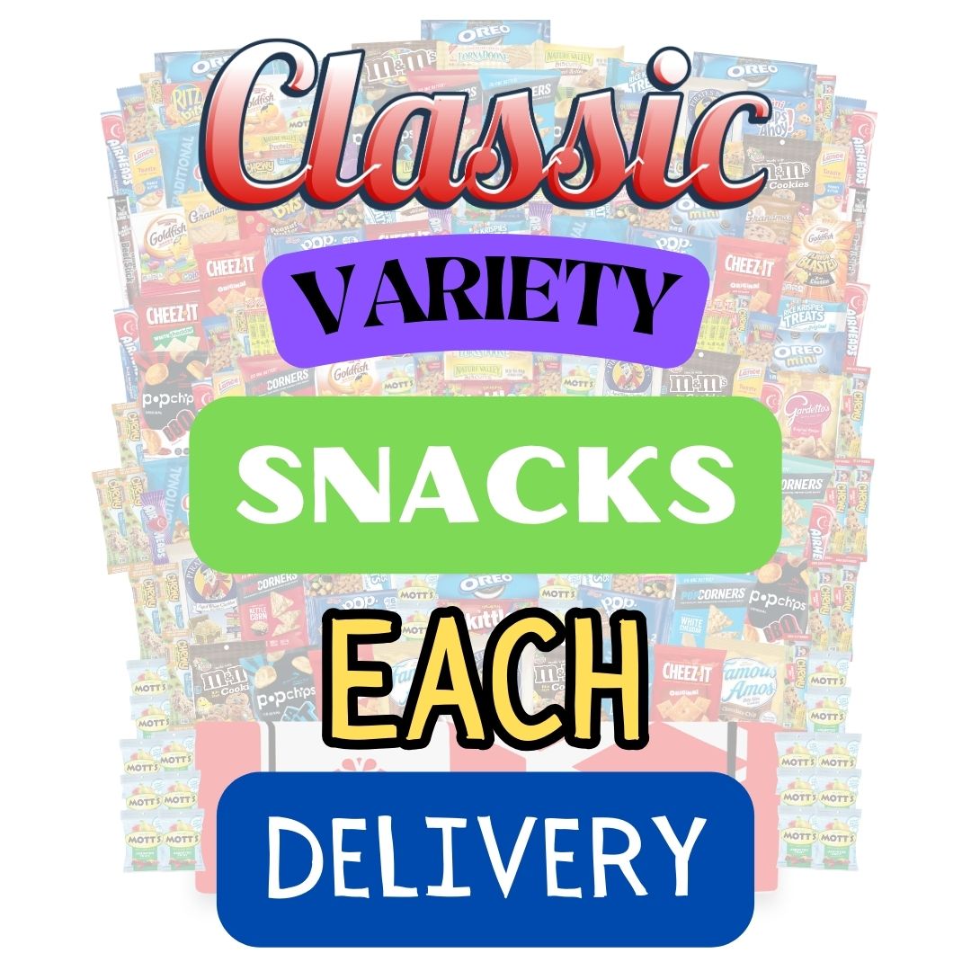 CLASSIC Variation Office Variety Catering Care Packages (Rotating Snacks Each Month)