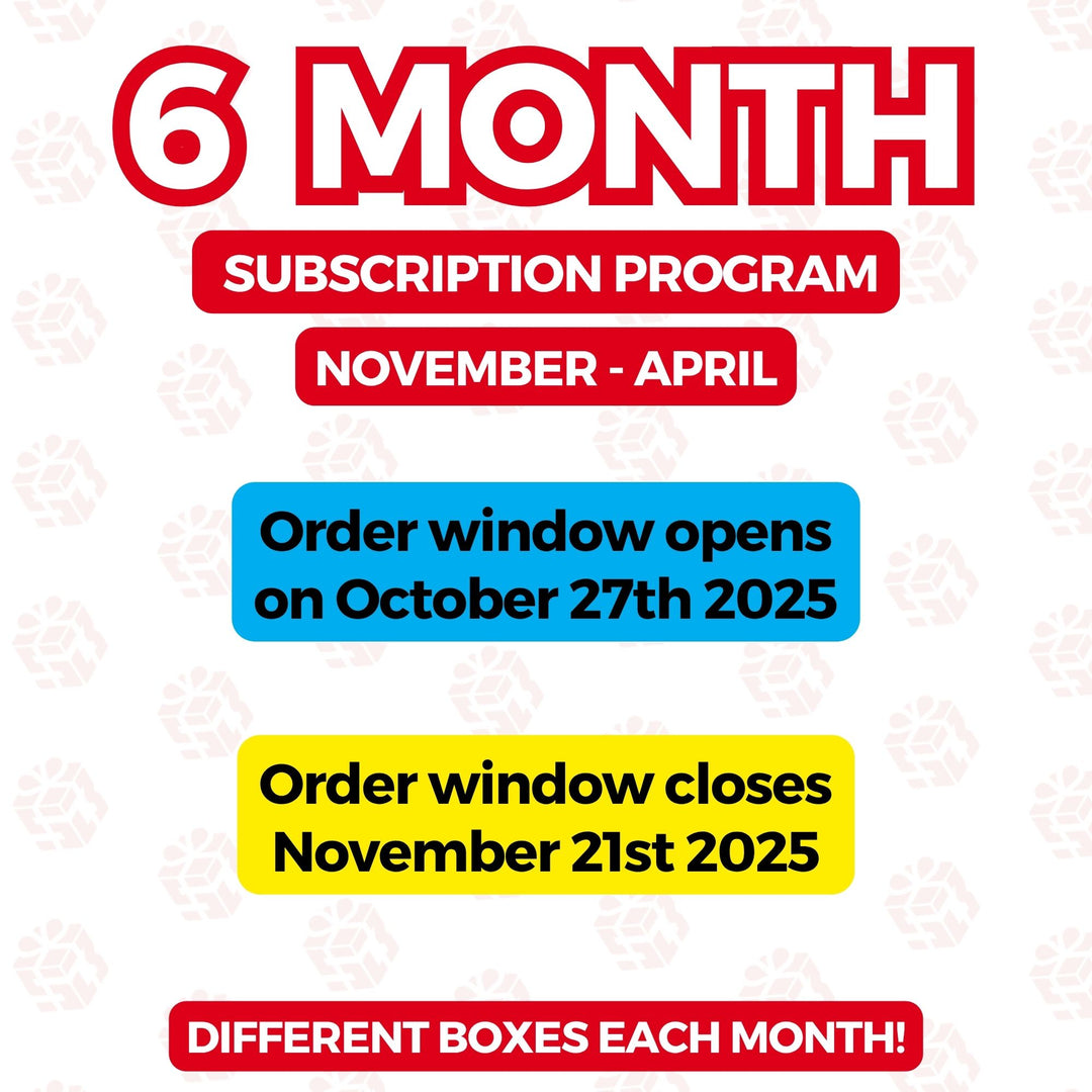 PREPAID (2025/2026) College Student SnackBOX Care Package Subscription Program | 6 Pack BUNDLE | Nov - April