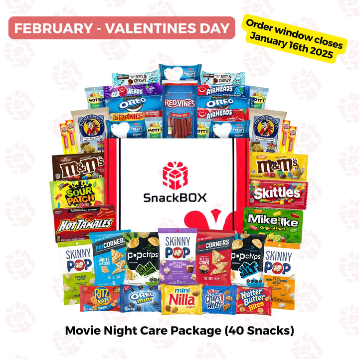 PREPAID (2025/2026) College Student SnackBOX Care Package Subscription Program | 4 Pack BUNDLE | January - April