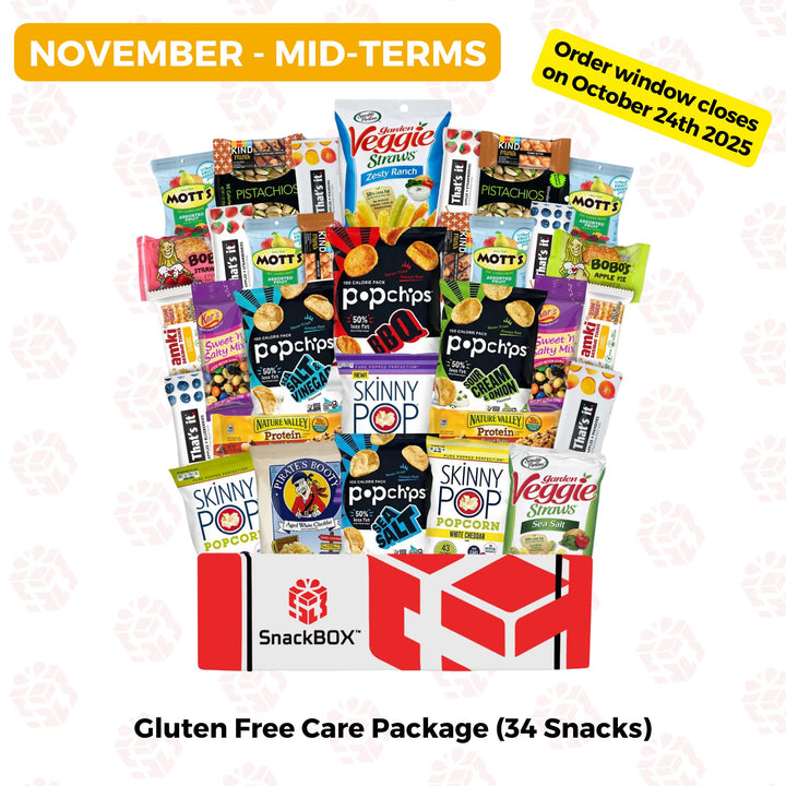 PREPAID (2025/2026) College Student SnackBOX Care Package Subscription Program | 7 Pack BUNDLE | Oct - April