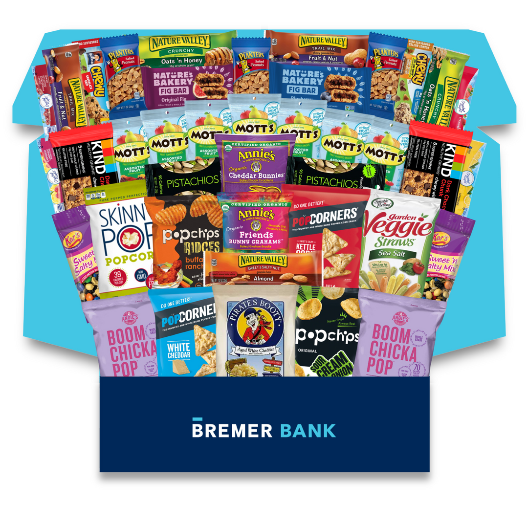 Bremer Bank | Healthy SnackBOX Care Package (40 Snacks)