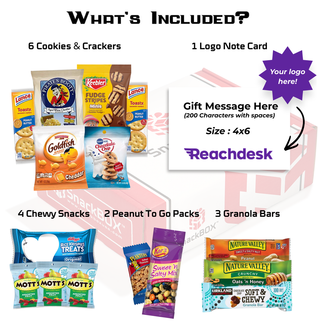 Original Sweet & Salty (15 Snacks) | From SnackBOX + Logo Note Card