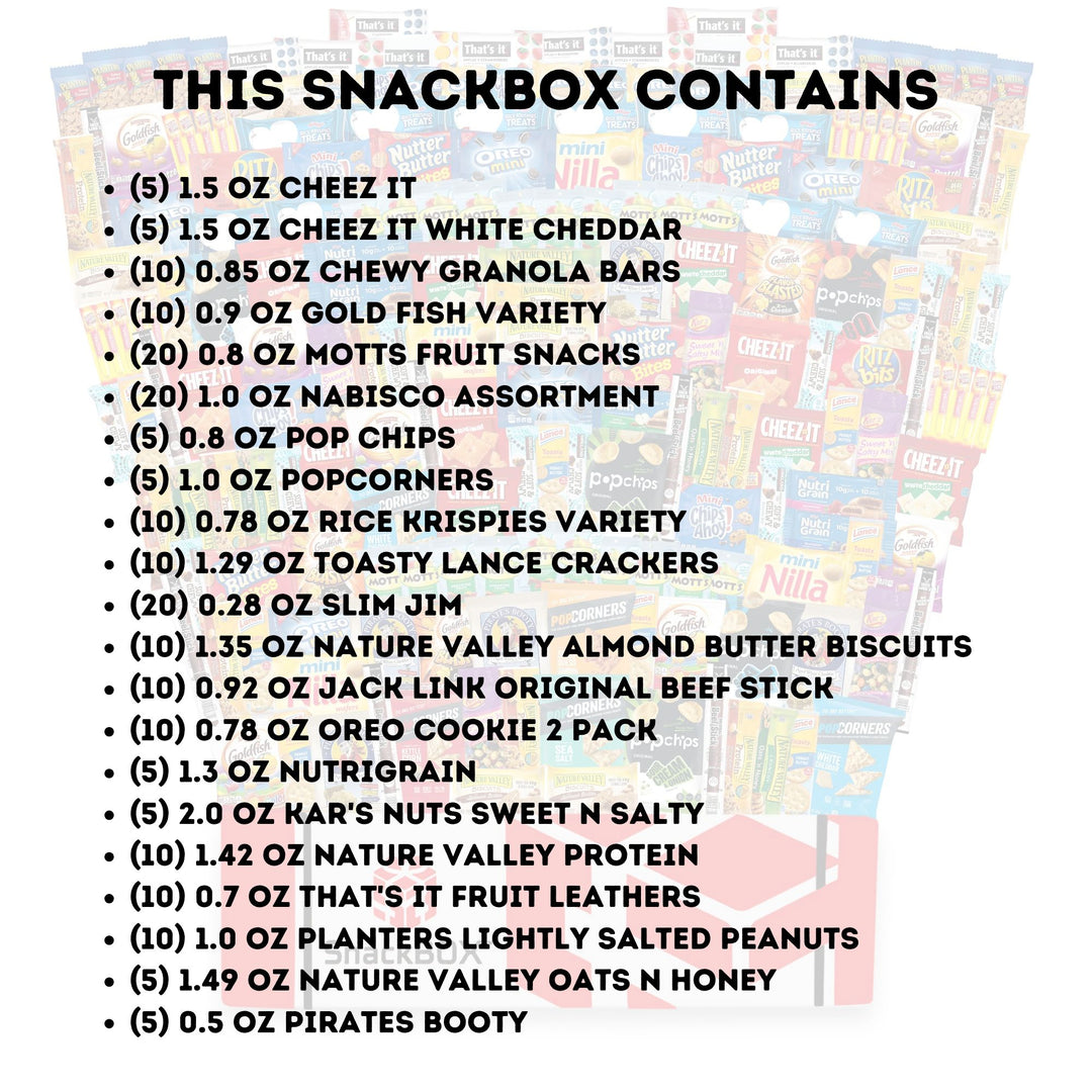 CLASSIC Office Variety Catering Care Package (200 Snacks) | By SnackBOX