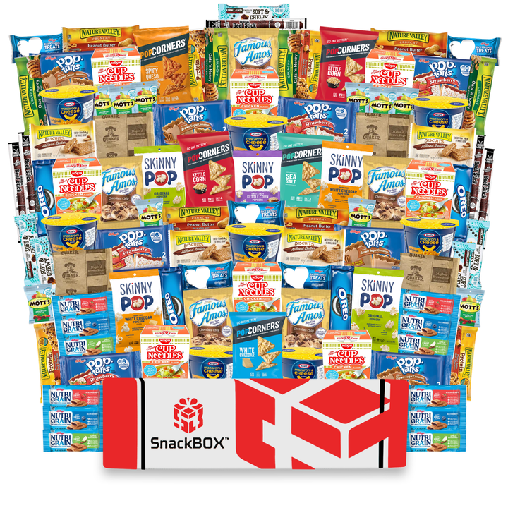 (NEW) Dorm Room Snack and Meal Essentials SnackBOX (100 Snacks)