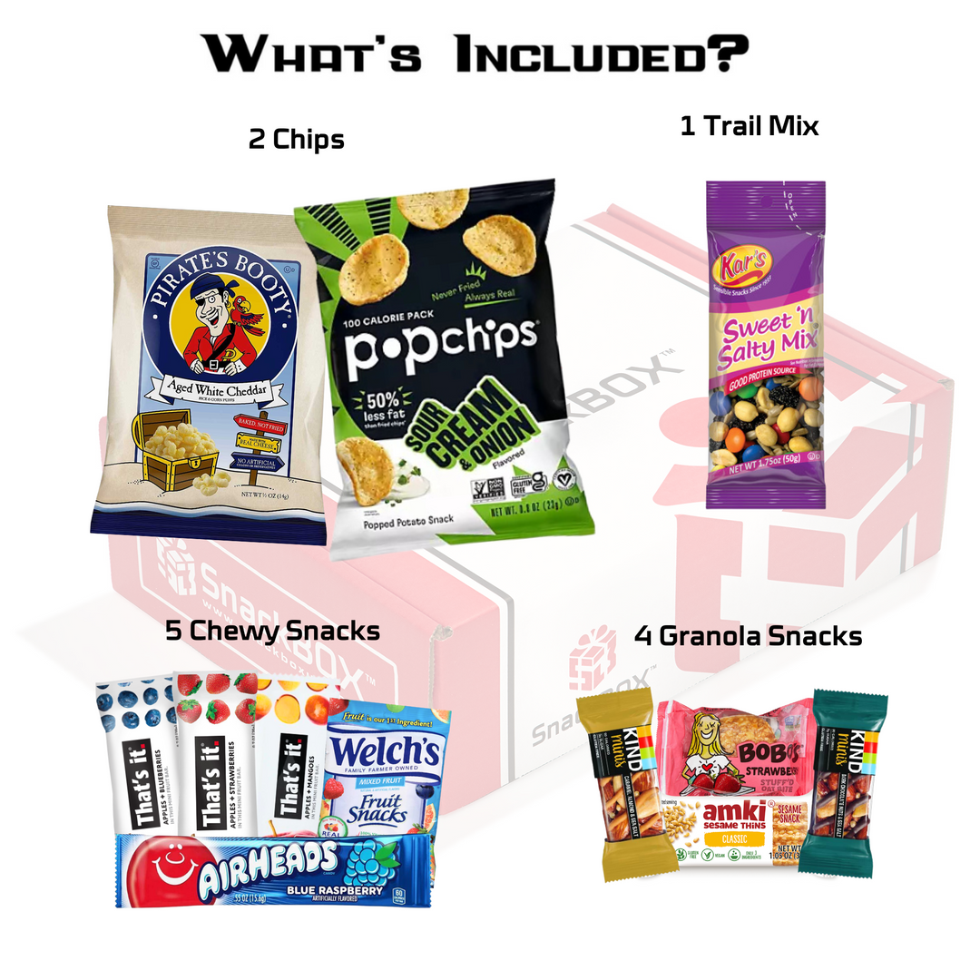 Gluten Free Sweet and Salty SnackBOX Care Package (12 Snacks)