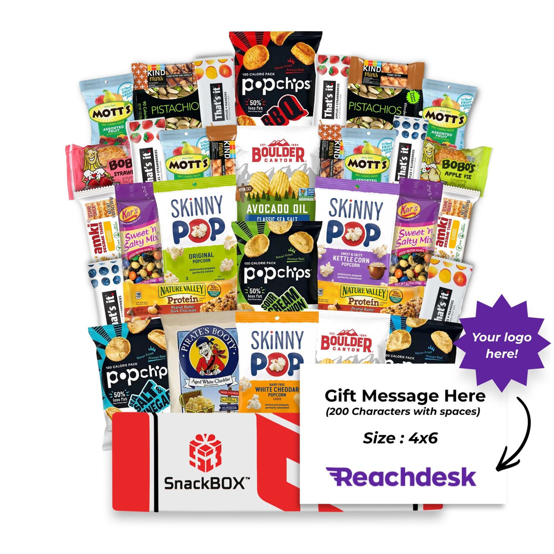 Gluten Free Care Package (34 Snacks) + Logo Note Card