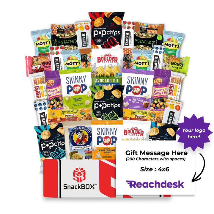Gluten Free Care Package (34 Snacks) + Logo Note Card
