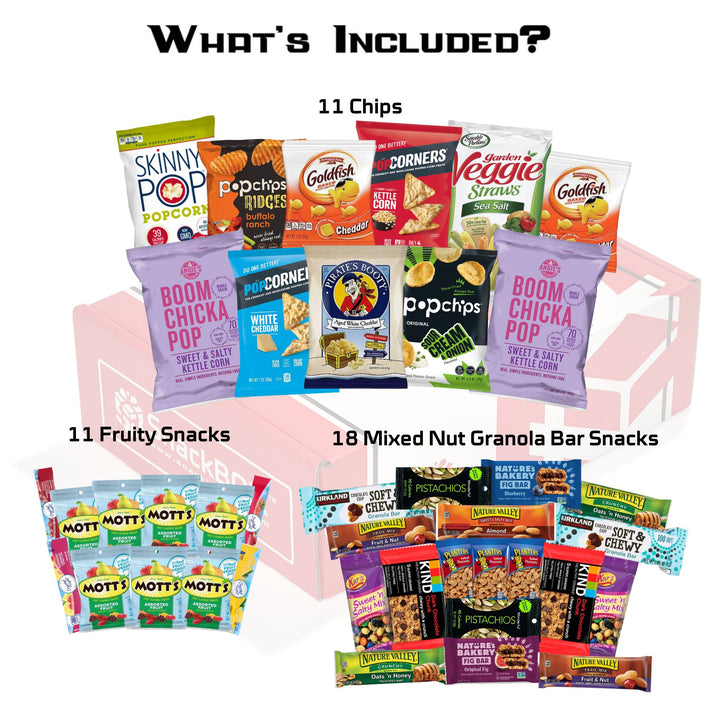 Healthy Snacks Assortment Care Package (40 Count)