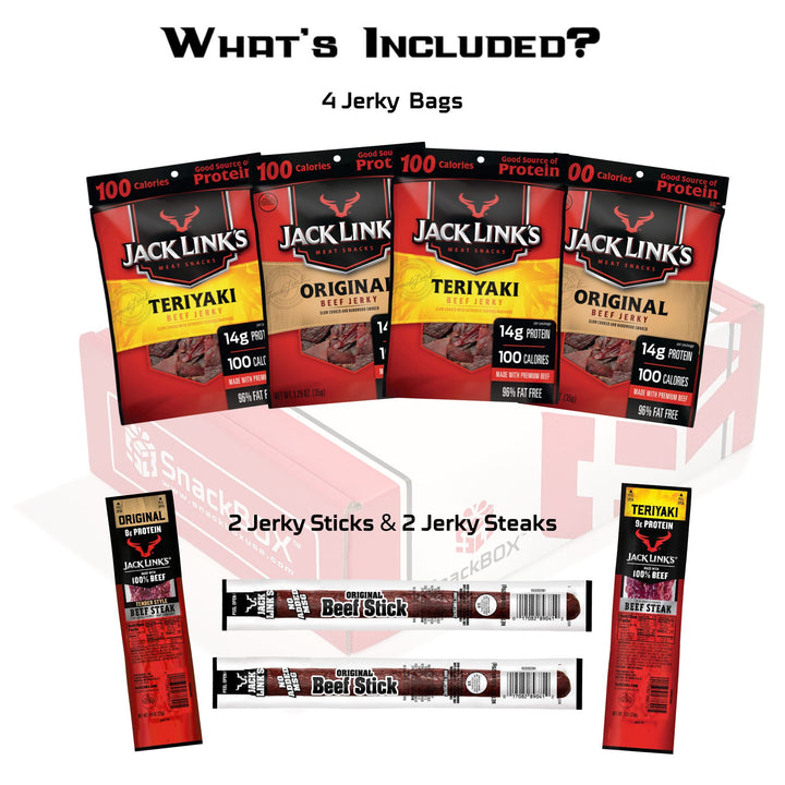 Jack Link's Beef Jerky Care Package (8 Snacks)