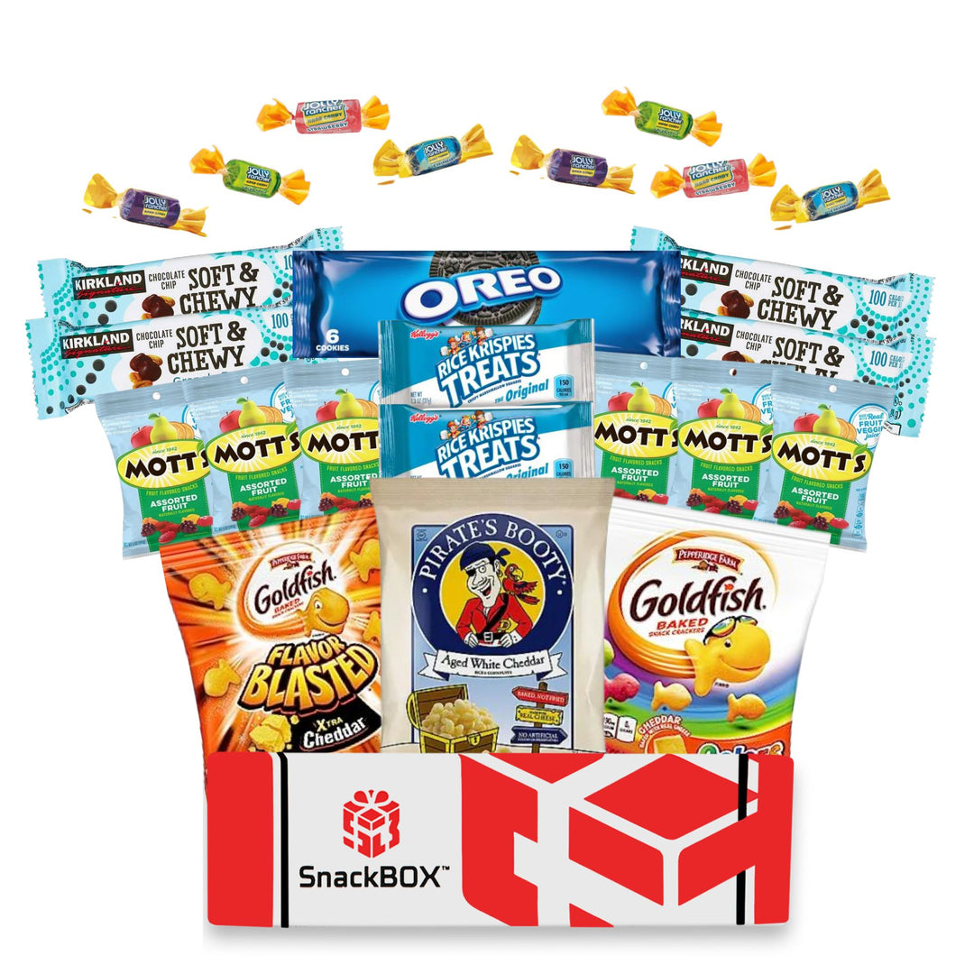 Kids SnackBOX Care Package with Candy and Snacks (24 Count)