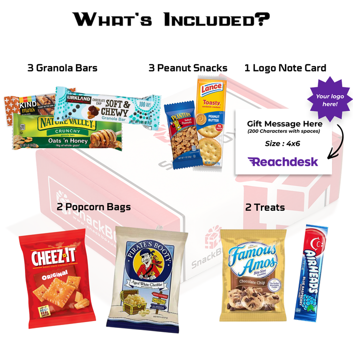 Kosher Care Package (9 Snacks) + Logo Note Card