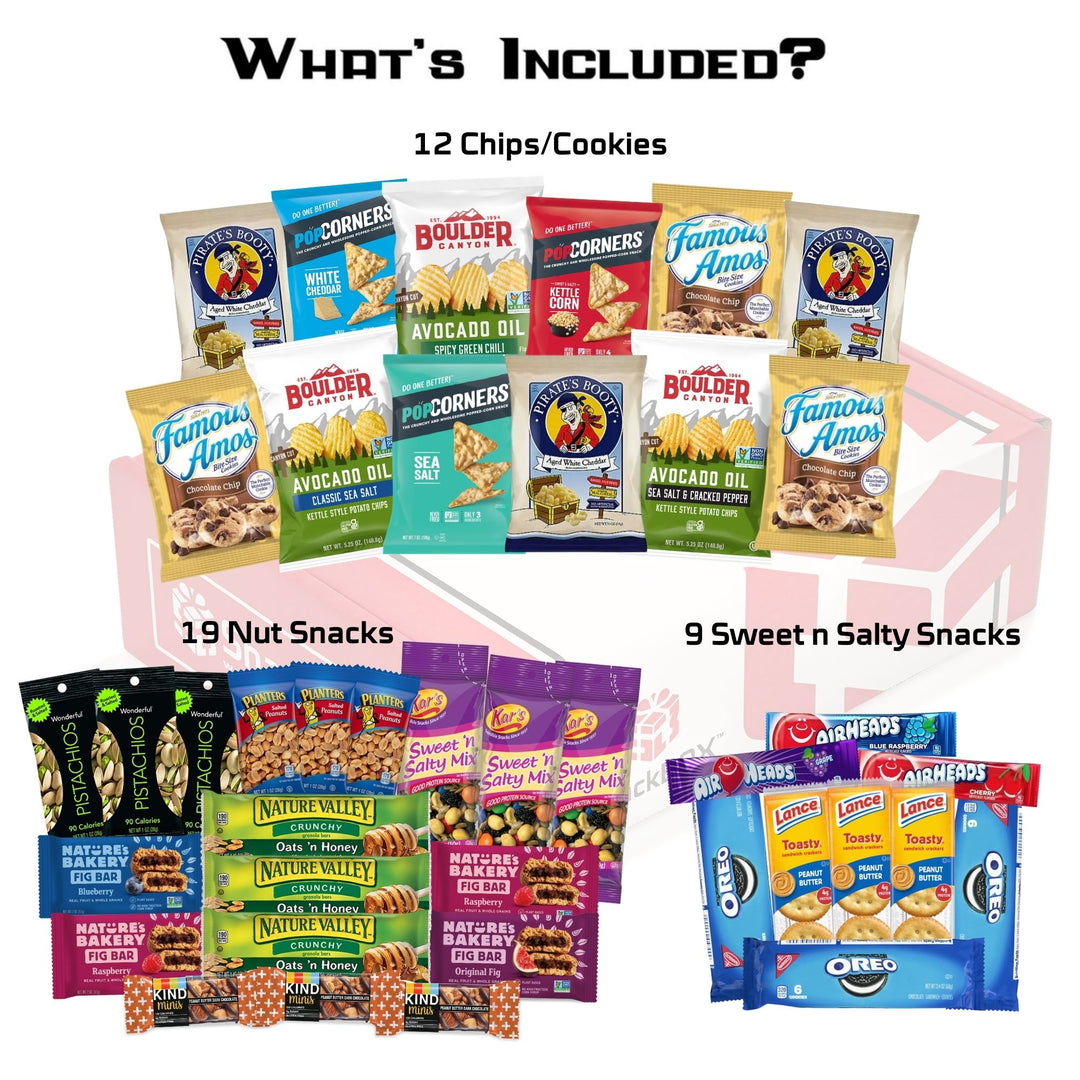 KOSHER Snacks Assortment Care Package (40 Snacks)