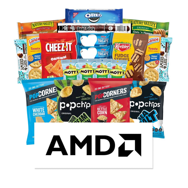 Custom branded corporate gift box with company logo by SnackBOX