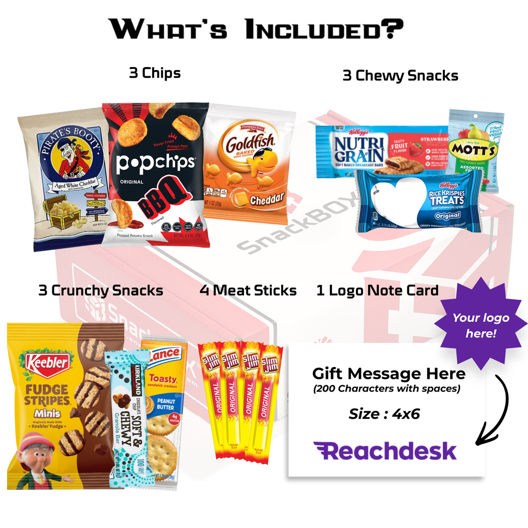 Sweet and Salty SnackBOX Care Package (13 Snacks) + Logo Note Card (Copy)