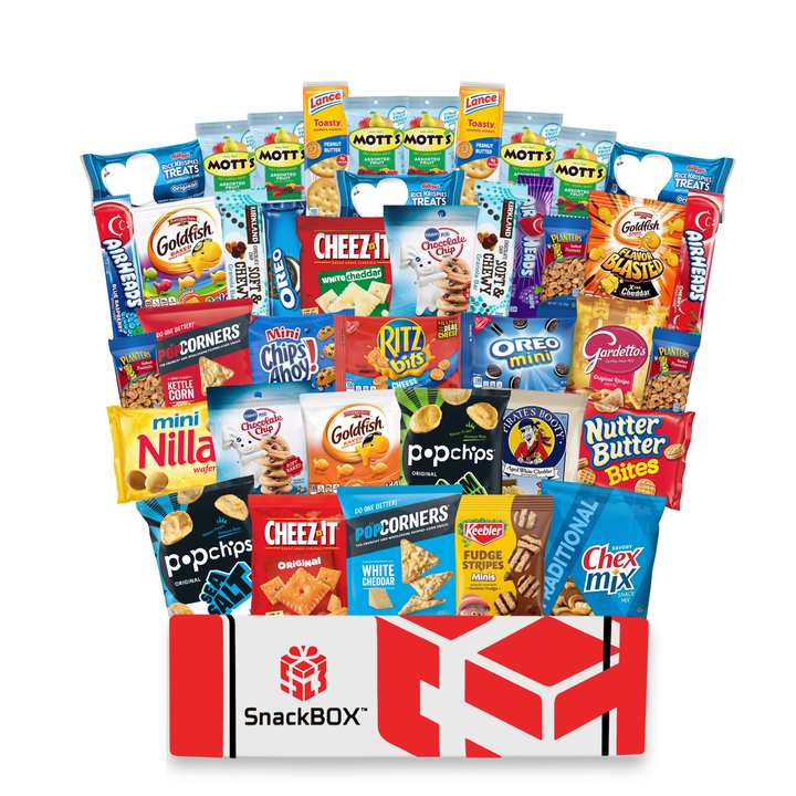College Care Packages | Candies, Chips, and Cookies Assortment Care Package (40 Snacks)