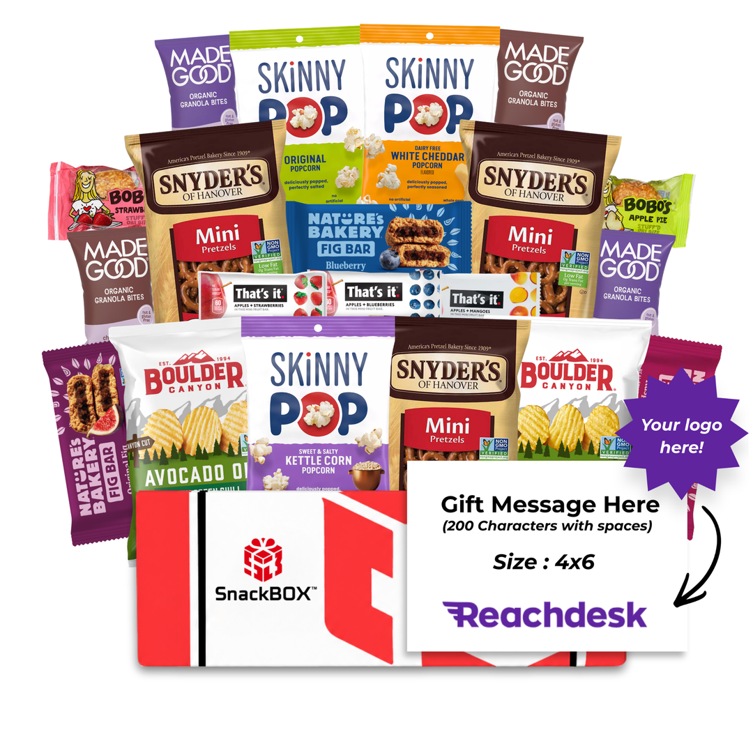 Vegan & Nut Sensitive Care package (20 Snacks) + Logo Note Card