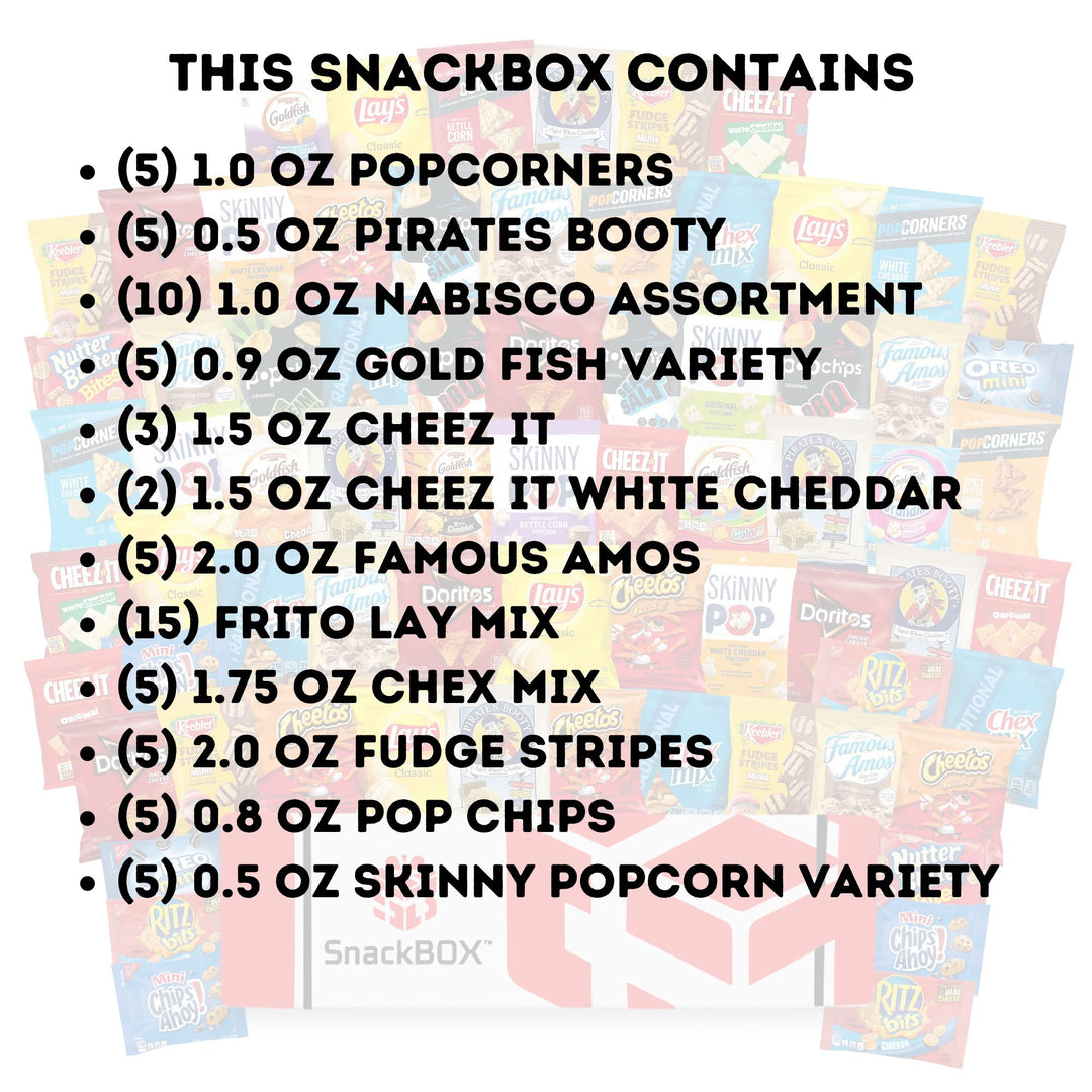 OFFICE CHIPS & COOKIES CATERING VARIETY CARE PACKAGE (70 Snacks)