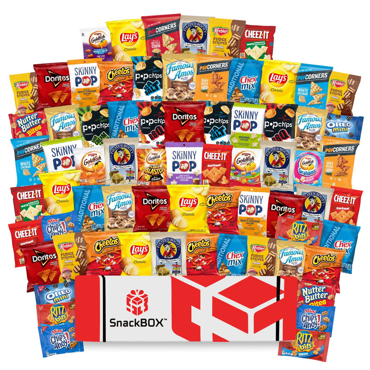 OFFICE CHIPS & COOKIES CATERING VARIETY CARE PACKAGE (70 Snacks)
