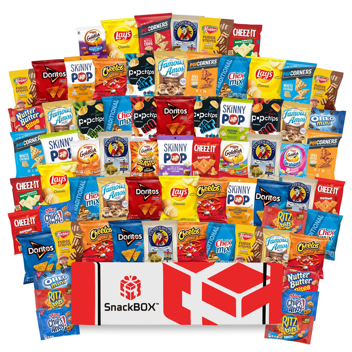 OFFICE CHIPS & COOKIES CATERING VARIETY CARE PACKAGE (70 Snacks)