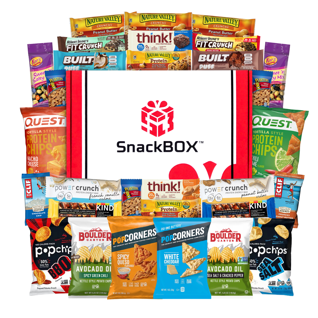 (NEW) Protein Chips & Bars Variety Care Package (30 Snacks)