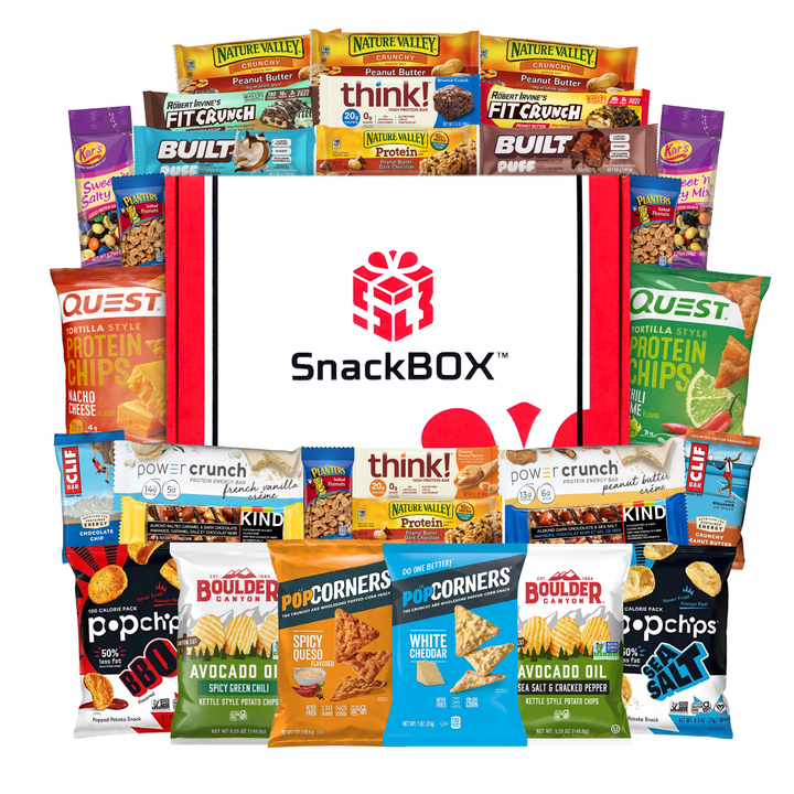 (NEW) Protein Chips & Bars Variety Care Package (30 Snacks)