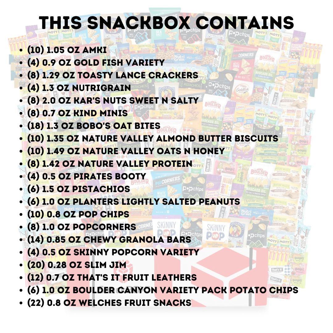HEALTHY Office Variety Catering Care Package (200 Snacks) | By SnackBOX