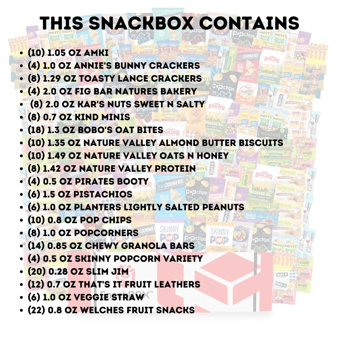 HEALTHY Office Variety Catering Care Package (200 Snacks) | By SnackBOX