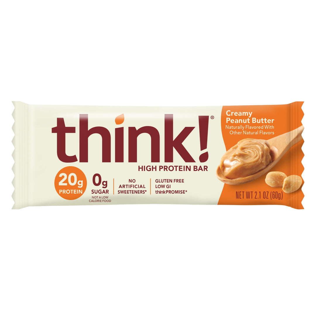 think protein bar creamy peanut butter 2 oz