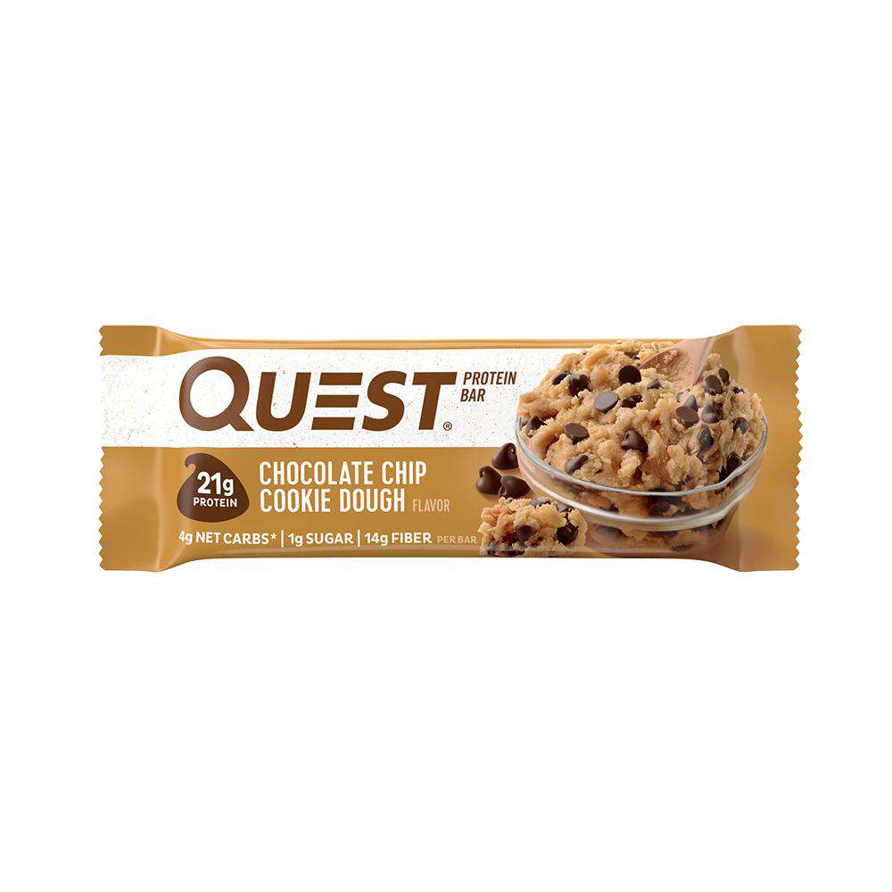 Quest protein bar chocolate chip cookie dough 2 oz