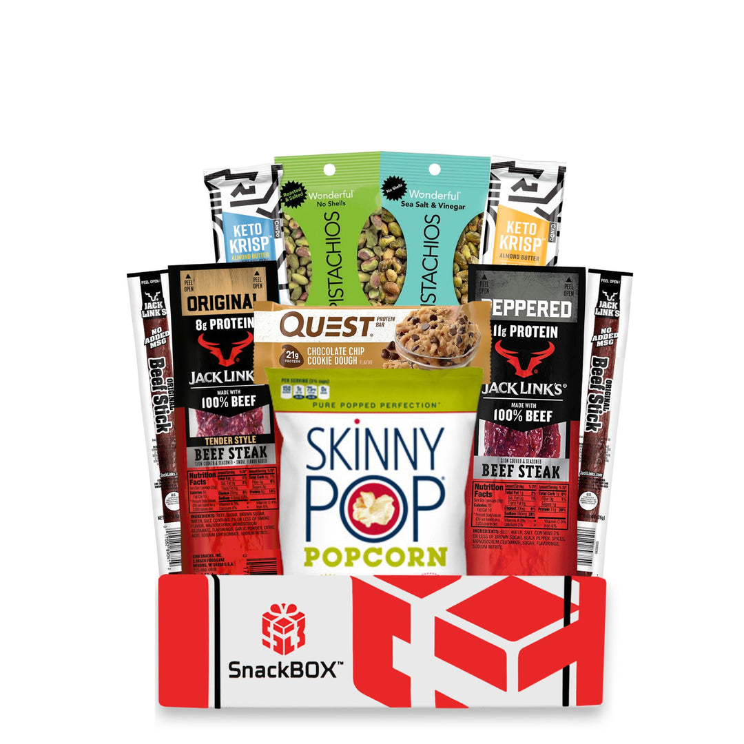 KETO Care Package | Low Carb Snacks (10 Count) | APPLE-SnackBOX